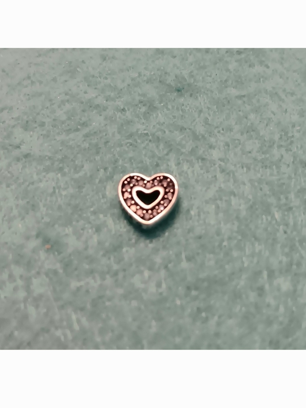 Pandora Sparkling Heart Petite Floating Locket Charm – Sterling Silver – EUC - Picture 5 of 9